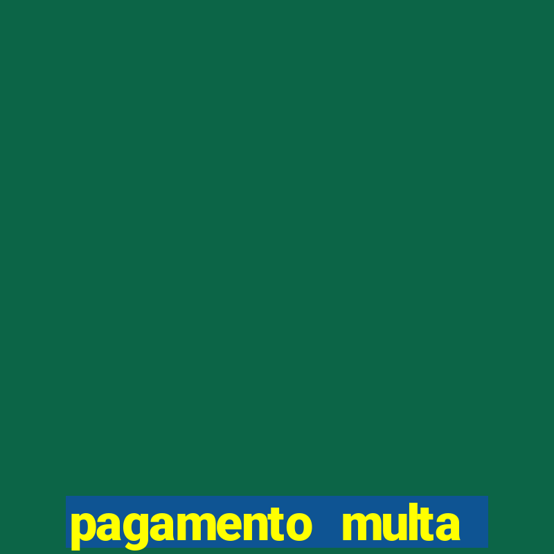 pagamento multa detran mg